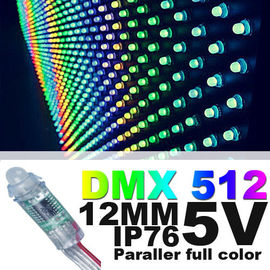 12mm استفاده RGB ضد آب پر رنگ با IC برای تغییر LED کنترل هوشمند رنگ رهبری نور پیکسل DC5V