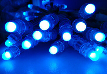 نوع گلوله 12 مگا پیکسل، F8 DC05V RGB کامل رنگ LED Pxiel String Light