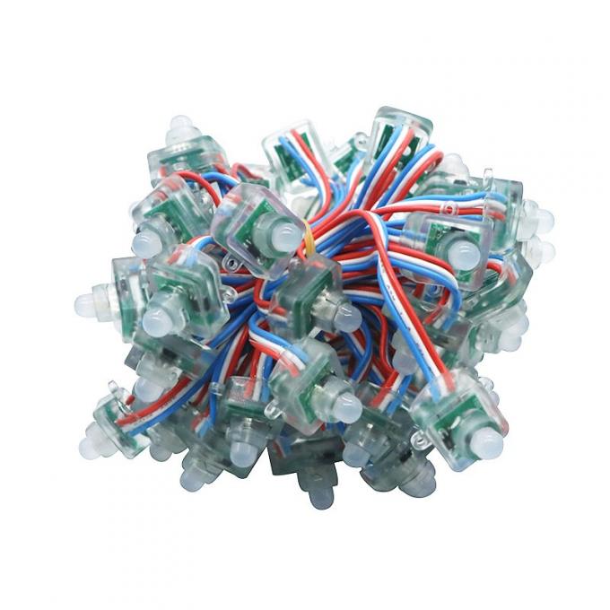 کانال حرف مربع مربع LED رشته پیکسل DC5V WS2811 مربع 12 میلی متر پخش شده 0