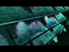 صفحه نمایش شفاف لچکدار LED شیشه ای پنجره چسبدار LED شفاف فیلم صفحه نمایش