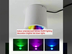 مکان های سرگرمی داخلی RGBW نورپردازی تزئینات روشن تر چراغ های پایین LED