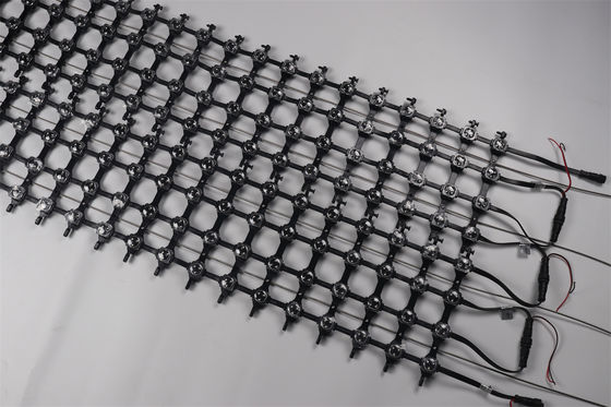 High Definition Outdoor LED Mesh Full Color P50 DC12V 25MM RGB LED Mesh Screen