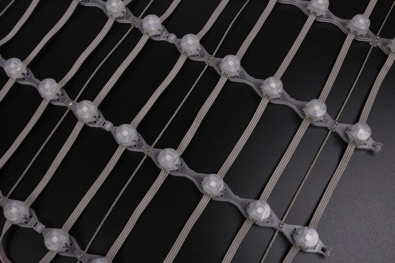 DC12V LED Mesh Screen 20mm 0.3W Full Color High Brightness Indoor Outdoor Waterproof