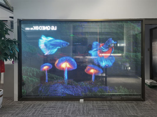 Factory Price Self-Adhesive Advertising Display Ultra-Thin  P20Transparent LED Screen Disp Advertising screen