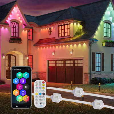 25MM RGB SMD5050 1.5W DC24V Aluminum Track Outdoor House Light Fixture Ip67 Rgbw LED Rgbic Permanent Christmas Outdoor Lights