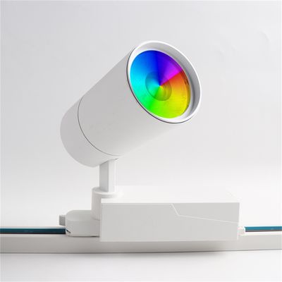 40W RGBW Magnetic Track Light , Magnetic Rail Cob Spotlight in Surface Mounted Design