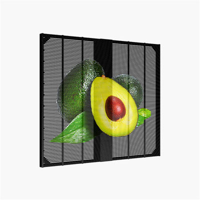 Factory Indoor Grille Led Screen Easy Installation Transparent Mesh  LED Screen Display