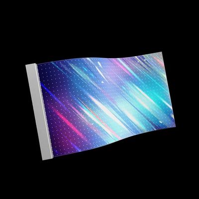 Soft Transparent Glass Led Display Adhesive Cuttable with Seamless Grille Screen Easy Stand Installation
