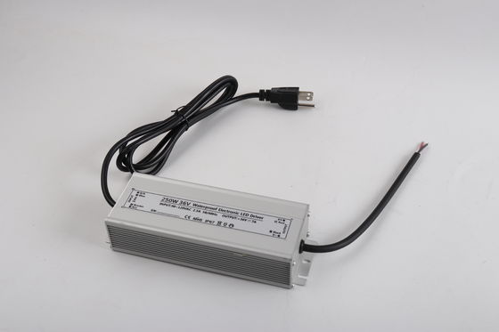 250W Waterproof Aluminum High Efficiency 36V Led Power Supply for LED Lighting