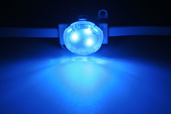 30mm diameter RGB LED point lights with IP67 waterproof rating 12V DC powered perfect for outdoor projects