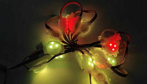 DC12V 30mm RGB Full Color LED Point Light IP67 Waterproof for Outdoor Wall Decoration