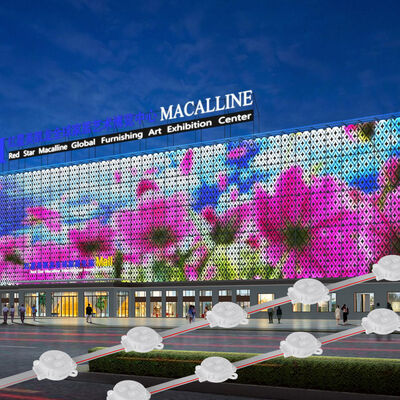 DC12V 30mm RGB Full Color LED Point Light IP67 Waterproof for Outdoor Wall Decoration