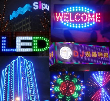 نوع گلوله IP67 ضد آب 12 میلی‌متری LED پیکسل تمام رنگ RGB قابل آدرس‌دهی جداگانه