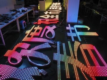 IP67 12mm 5V RGB کامل رنگ ماژول LED روشنایی تبلیغاتی در فضای باز برای علائم