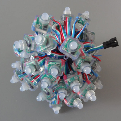 WS2811 مربع LED پیکسل نور 5 ولت 12 ولت 6898 تراشه ضد آب چسب کامل سیلیکونی