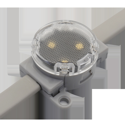 چراغ نقطه ای LED IP67 سفارشی 0.6W 12V 30mm SMD3535 تک رنگ در فضای باز