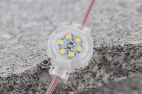 DC12V 0.6W LED Pixel Point Light ضد آب IP67 SMD2835 30mm 6500K PC Anti - UV