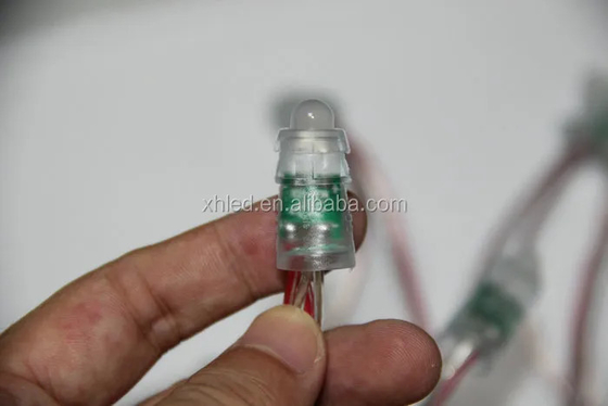 DC12V 0.2W IP67 LED تک رنگ رشته نوردهی 9 میلی متری برای درخت کریسمس