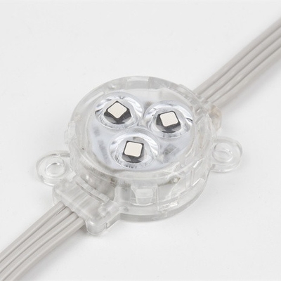 DC5V 30mm RGB LED Point Light IP67 ضد آب 0.75W DMX512 Smd3535