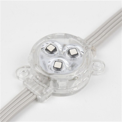 چراغ نقطه ای LED ضد آب 30 میلی متری DC12V 0.75 واتی با IP67 RGB SMD3535