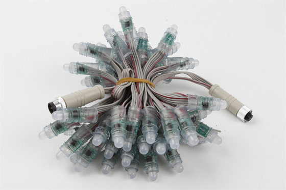 12 میلی‌متر LED ضد آب پیکسل نور کامل رنگی 0.3W DC5V IP67