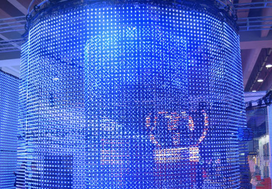 صفحه نمایش ویدئویی ضد آب LED نرم RGB 50mm DMX512 160 درجه برای نمایش داخلی