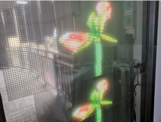 نرم P8 شفاف صفحه نمایش LED داخلی رنگ کامل شفاف انعطاف پذیر LED