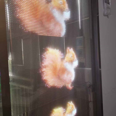 P8 داخلی هوشمند کریستال میش چسبنده فوق نازک انعطاف پذیر شفاف صفحه نمایش ماژول LED فیلم Pantalla صفحه نمایش برای