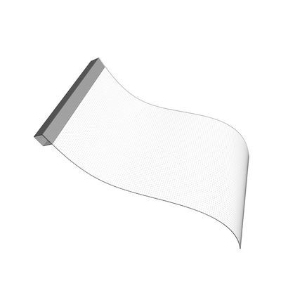 صفحه نمایش فلمی Led انعطاف پذیر کریستال شفاف صفحه نمایش Led شفاف در پنجره های مراکز خرید شیشه چسب LED تبلیغات