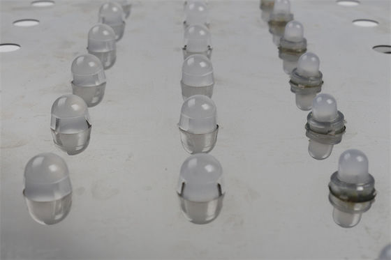 روشنایی پیکسل LED مربع در فضای باز 12mm DC5V RGB رنگ کامل 0.3W برای تبلیغات