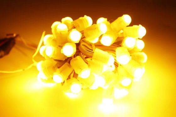 جدیدترین طراحی در فضای باز زرد سرگرمی Pixel LED 12V 9MM دکوراتیو LED Pixel Light
