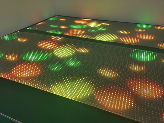 صفحه نمایش LED فوق العاده باریک و انعطاف پذیر شفاف LED Film Adhesive Advertising LED برای استفاده از فروشگاه خرده فروشی DC5V P4