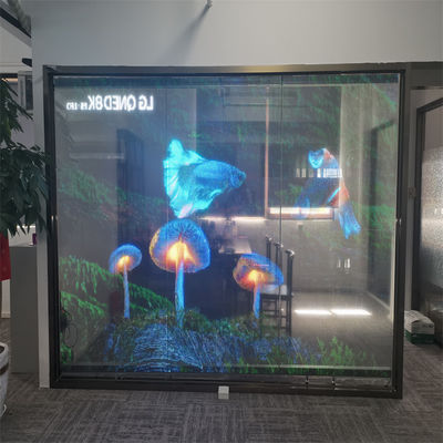 رنگ RGB P10 LED شفاف فیلم صفحه نمایش داخلی H انعطاف پذیر صفحه نمایش LED
