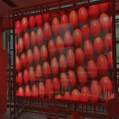 صفحه نمایش LED فوق العاده باریک و انعطاف پذیر شفاف LED Film Adhesive Advertising LED برای استفاده از فروشگاه خرده فروشی DC5V P4