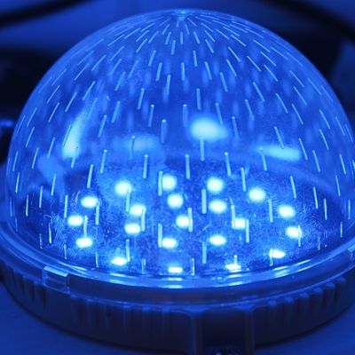 12* SMD3535 قرمز سبز آبی dmx512 80mm منبع نور نقطه ای در فضای باز نور پیکسل تزئینی