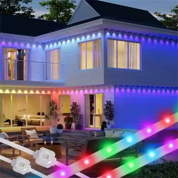 Smart eaves lighting RGBW APP control 36LEDs Holiday Decoration IP67 Waterproof LED Permanent Outdoor Eaves Light