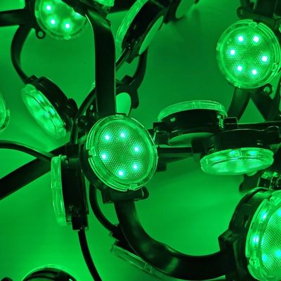 DMX512 کنترل کننده رنگارنگ 40mm پیکسل LED نقطه نور برای تم ساختمان تزئینی