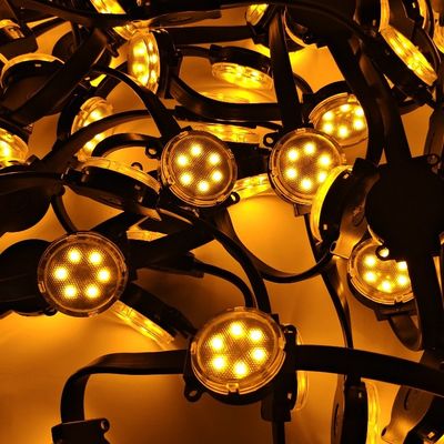 روشنایی بالا 50mm پیکسل LED نقطه نور تک DMX 512 تم ساختمان تزئینی