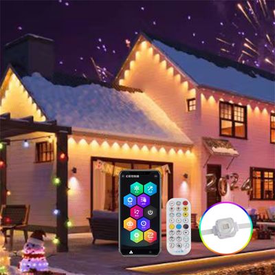 20mm RGBW SMD5050 چراغ های LED Eave برای تزئینات ساختمان های بیرونی IP67 UL گواهینامه 2 Miracle Bean