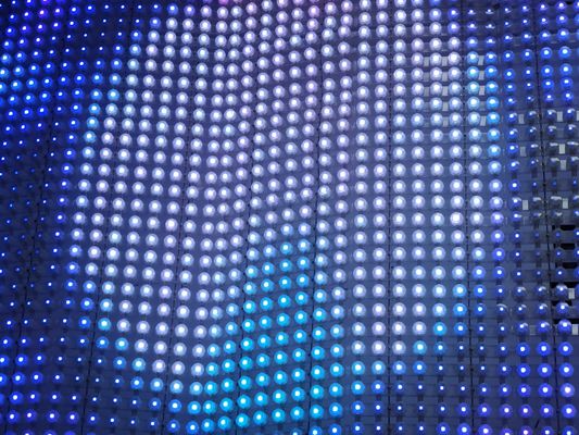 صفحه نمایش ضد آب دائمی 20 میلی متری LED Point Light LED Mesh برای تبلیغات بیرونی