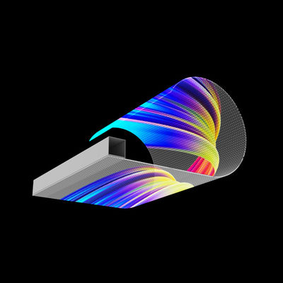 پیکسل پیچ 16mm LED شفاف فیلم صفحه نمایش نرم برای شیشه نصب بازی تبلیغات