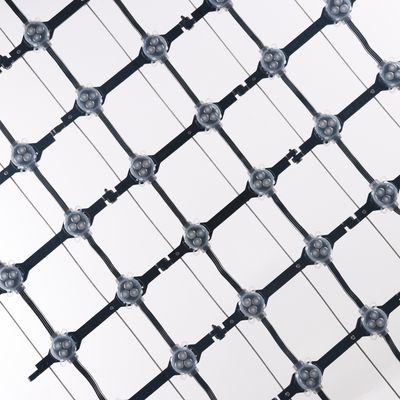 صفحه نمایش مرسوم 30 میلی متری LED Mesh برای ساختمان پرده شیشه ای 1000mm * 1000mm اندازه صفحه نمایش 50000 ساعت طول عمر