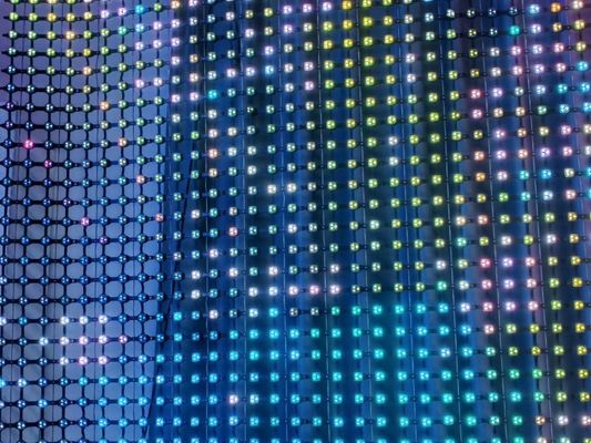 صفحه نمایش تبلیغاتی بیرونی قابل برنامه ریزی نرم LED Mesh با حفاظت IP67 و کنترل DMX512