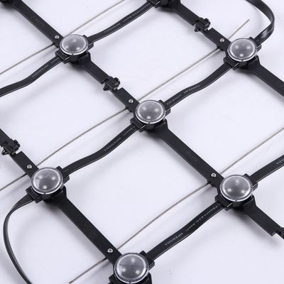 100mm Pixel Pitch Full Color Flexible LED Mesh Screen برای نصب آویزان و تبلیغات بیرونی