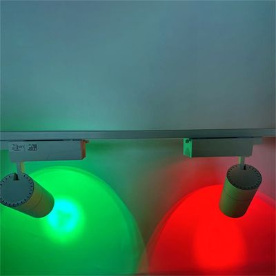 40W RGBW Magnetic Track Light , Magnetic Rail Cob Spotlight in Surface Mounted Design