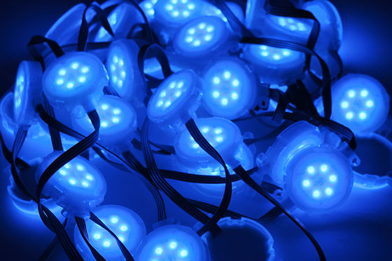 Amusement Point Light Programmable 24V LED Outdoor Pixel Light LED String Rgb Light 50mm Diameter