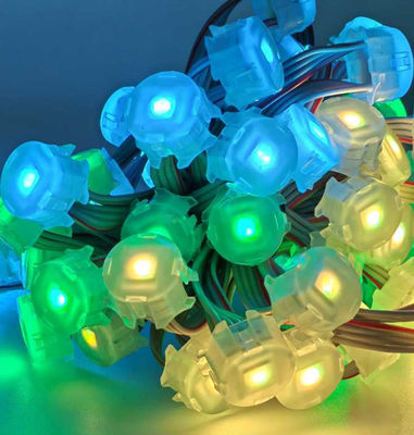 سه 20mm DC 12V دیجیتال RGB LED پیکسل نور برای مرکز خرید، LED پیکسل رشته