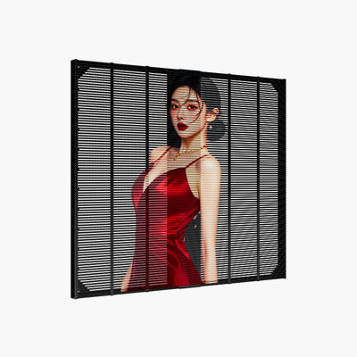 P3.9-P7.8 مواد آلومینیومی با نصب نوار تعلیق LED Video Wall LED Mesh Transparent Grille Led Display Screen برای تبلیغات