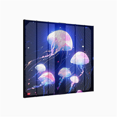 Outdoor Transparent LED Mesh Display – Waterproof Full Color Grille Screen