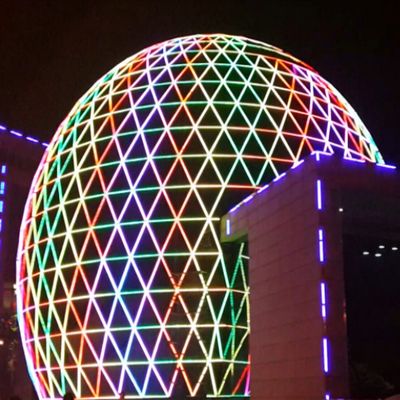 چراغ نقطه ای LED DC24v 50mm IP67 RGB RGBW قابل برنامه ریزی برای تزئینات رویدادهای تعطیلات